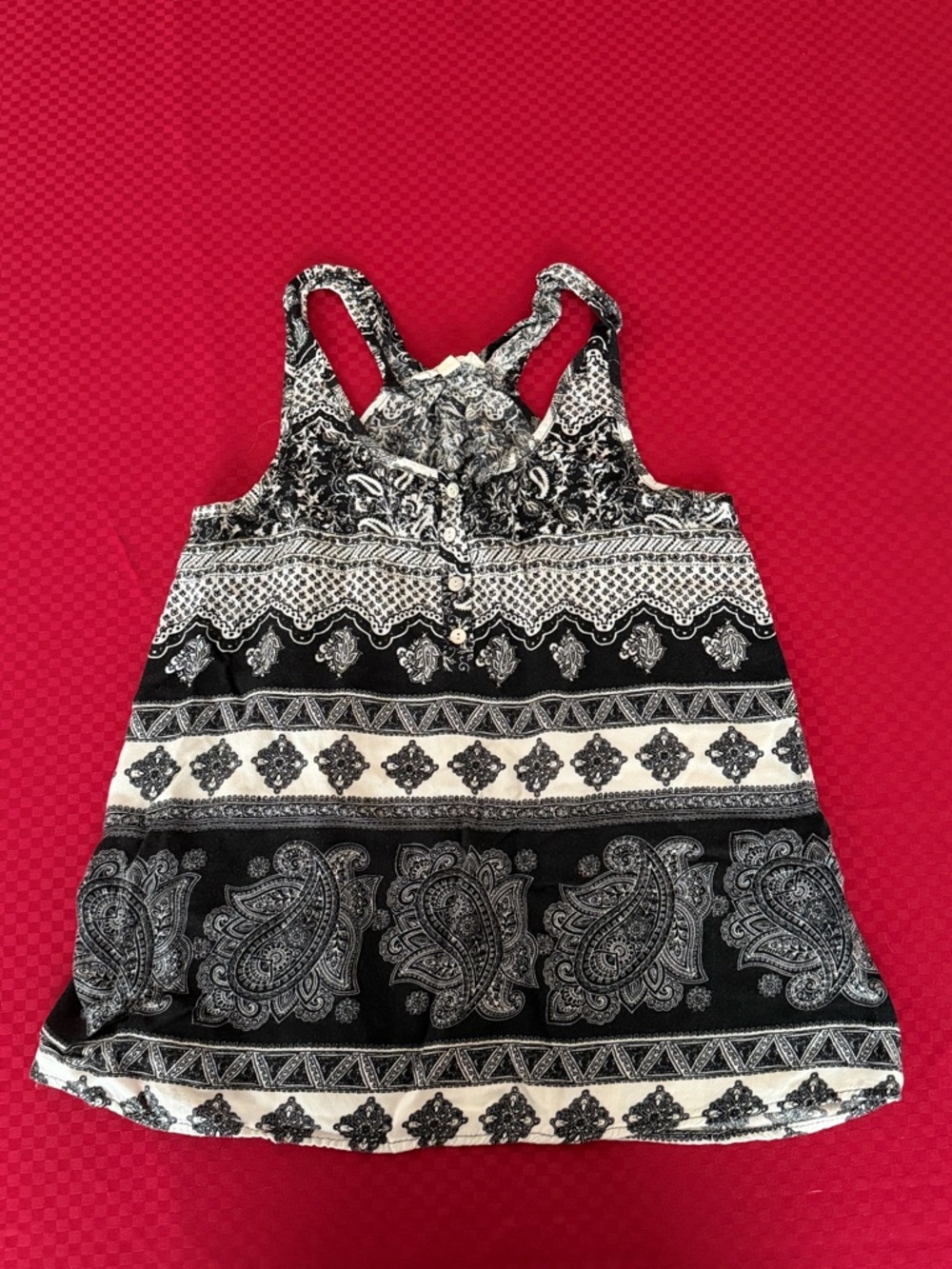 Pink Rose Aztec Tank in XS